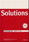 MATURITA SOLUTIONS PRE-INTERMEDIATE TEACHERS BOOK - Anita Omelanzcuk, Caroline Krabtz, Tim Falla, Paul A Davies