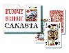 Karty Rummy Bridge Canasta - paprov krabika - Bonaparte