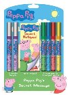 TAJNÝ NOTÝSEK - PRASÁTKO PEPPA + FIXY - 