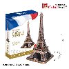 Puzzle 3D Eiffelova v - 82 dlk - CubicFun
