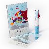 Strac mapa Evropy Travel Map of the Europe Silver - UT Solution
