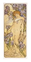 Pohled Alfons Mucha - Iris, dlouh - neuveden