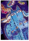 Di Blue Cats and Butterflies 2019 tdenn midi - Paperblanks