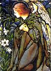 Notebook Tiffany Angel Stained Glass Window - Flame Tree