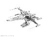 Metal Earth 3D puzzle: Star Wars Poe Damerons X-Wing Fighter - neuveden