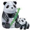 3D Crystal puzzle Panda s mldtem 51 dlk - neuveden