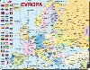 Puzzle MAXI - Mapa Evropy (na ku)/70dlk - neuveden