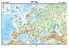 Evropa - relif a povrch 1:17 000 000 nstnn mapa - neuveden