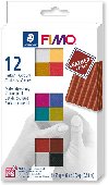 FIMO sada 12 barev x 25 g - Leather - neuveden, neuveden