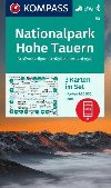 Nrodn park Hohe Tauern, Grovenediger, Groglockner, Ankogel 1:50 000 / sada 3 turistickch map KOMPASS 50 - neuveden, neuveden