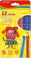 Keyroad Pastelky Jumbo trojhrann 12 ks - Keyroad