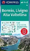 Bormio, Livigno, Alta Valtellina 1:50 000 / turistick mapa KOMPASS 96 - neuveden, neuveden