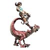 Tomb Raider figurka - Lara Croft a Raptor 24 cm (Weta Workshop) - neuveden