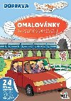 Omalovnky A4 se samolepkami Doprava - 