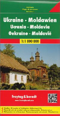 Ukrajina Moldavsko automapa 1:1 000 000 Freytag a Berndt - Freytag a Berndt