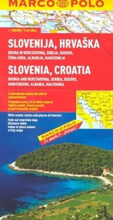 Slovinsko - Chorvatsko automapa 1:800 000 (Marco Polo) - Marco Polo