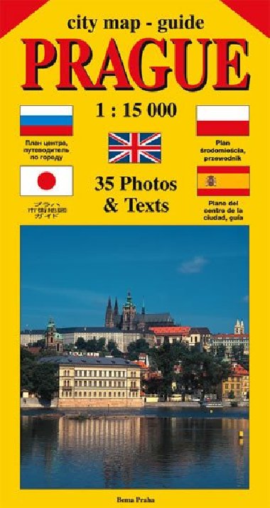 City map - guide PRAGUE 1:15 000 (anglitina, rutina, panltina, poltina, japontina) - Ji Bene