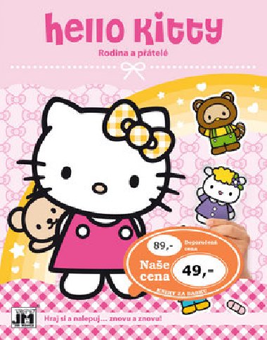 Hello Kitty Rodina - Samolepkov knka - Jiri Models