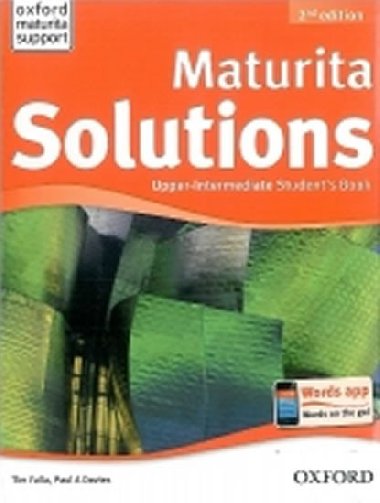 Maturita Solutions 2nd Edition Upper Intermediate Student´s Book Czech Edition - Davies Paul A. Falla Tim,