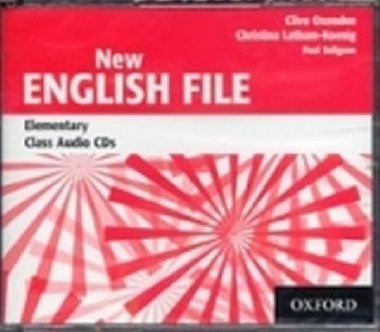 NEW ENGLISH FILE ELEMENTARY CLASS AUDIO CDS - Kolektiv autor