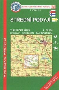 Stedn Podyj - turistick mapa KT 1:50 000 slo 82 - Klub eskch Turist