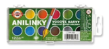 Vodov barvy Anilinky 12 barev - Koh-i-noor