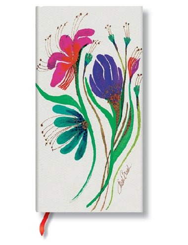 Zpisnk - Wind Flowers Laurel Burch Blossom, slim 90x180 Lined - 