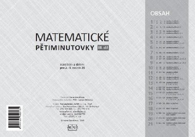 Matematick ptiminutovky - III. dl - Hana Staudkov