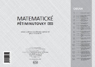 Matematick ptiminutovky - II. dl - Hana Staudkov
