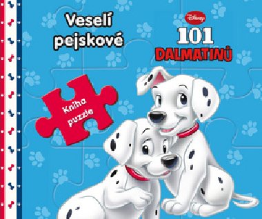101 dalmatin Vesel pejskov - Kniha puzzle - 