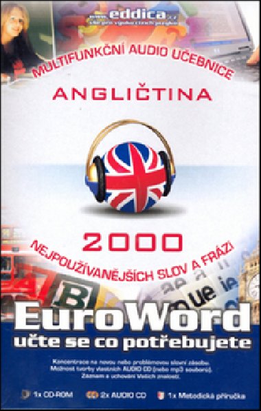 CD EUROWORD ANGLIČTINA 2000 NEJPOUŽÍVANĚJŠÍCH SLOV