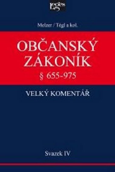 OBANSK ZKONK VELK KOMENT  655-975 - Filip Melzer; Petr Tgl