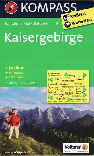 Kaisergebirge Kompass 9 - neuveden