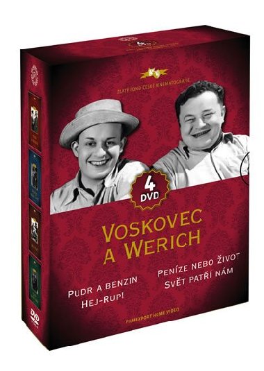 Voskovec a Werich - 4DVD - neuveden