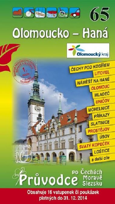 Olomoucko - Han 65. - Prvodce po ,M,S + voln vstupenky a poukzky - neuveden
