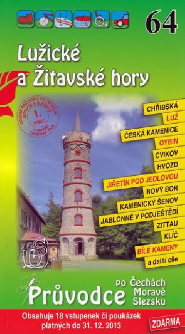 Lužické a Žitavské hory - průvodce po Čechách, Moravě a Slezsku číslo 64 - Petr David, Vladimír Soukup