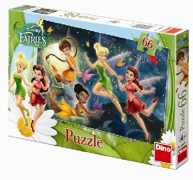 Fairies: Tanec s motly - puzzle 66 dlk - Dino Toys