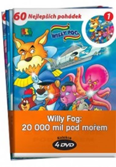 Willy Fog: 20.000 mil pod moem - kolekce 4 DVD - Verne Jules