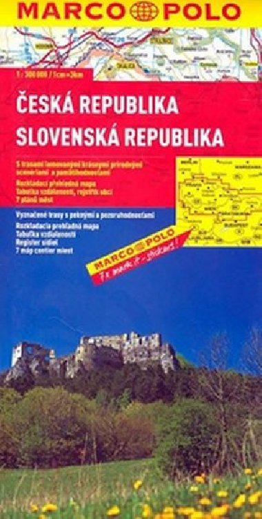 esk a Slovensk republika - automapa 1:300 000 (Marco Polo) - Marco Polo