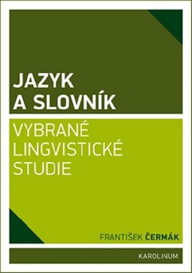 Jazyk a slovnk - Frantiek ermk