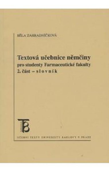 Textov uebnice nminy 2. - slovnk - Bla Zahradnkov