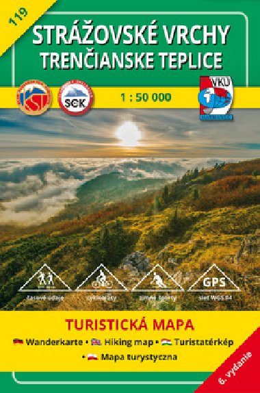 Strovsk vrchy - Trenianske Teplice - mapa 1:50 000 VK slo 119 - Vojensk kartografick stav