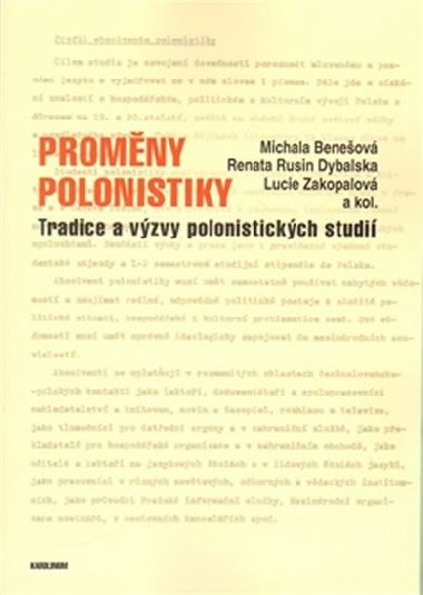 Promny polonistiky - Lucie Zakopalov,Renata Rusin Dybalsk