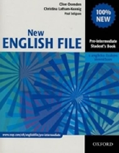 New English file Pre-intermediate Studens Book s anglicko-eskm slovnkem - Clive Oxenden; Christina Latham-Koenig; Paul Seligson