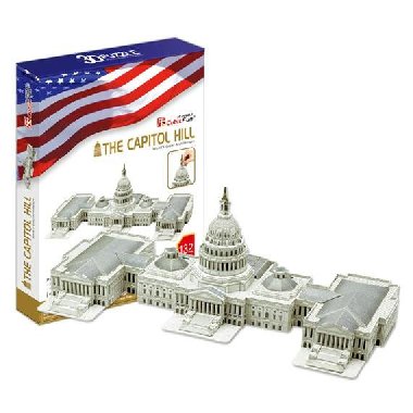 Puzzle 3D Capitol Hill - 132 dlk - CubicFun