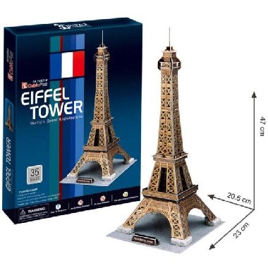 Puzzle 3D Eiffelova v - 35 dlk - neuveden