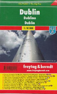 Dublin - pln msta 1:10 000 kapesn lamino Freytag a Berndt - Freytag a Berndt