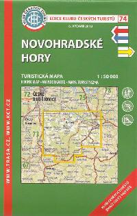 Novohradsk hory - turistick mapa KT 1:50 000 slo 74 - Klub eskch Turist