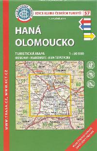 Han Olomoucko - turistick mapa KT 1:50 000 slo 57 - Klub eskch Turist