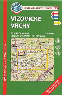 Vizovick vrchy - turistick mapa KT 1:50 000 slo 93 - Klub eskch Turist